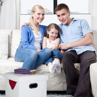 Relaxdays Пуф з Штучної Шкіри