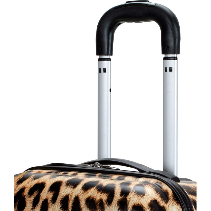 Набір валіз Rockland Safari Leopard, 3 шт (20/24/28 дюймів), жорсткий корпус, спіннер