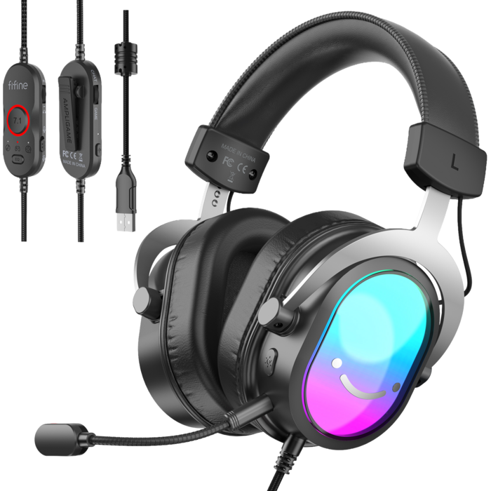 Навушники Fifine H16 7.1 Black RGB