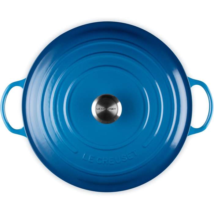 Каструля Le Creuset Signature з чавуну, 32 см, 4.1 л, для всіх плит (в т.ч. індукційних)