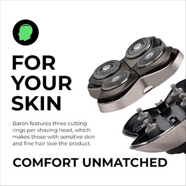 Змінні леза для бритви Skull Shaver Baron PRO (4 шт.) для моделей Pitbull, Palm та Butterfly Kiss