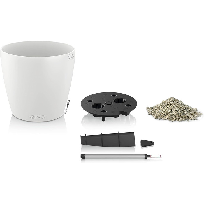 Горщик для квітів LECHUZA CLASSICO Color 35 білий 13210, 36x36x32.5 см