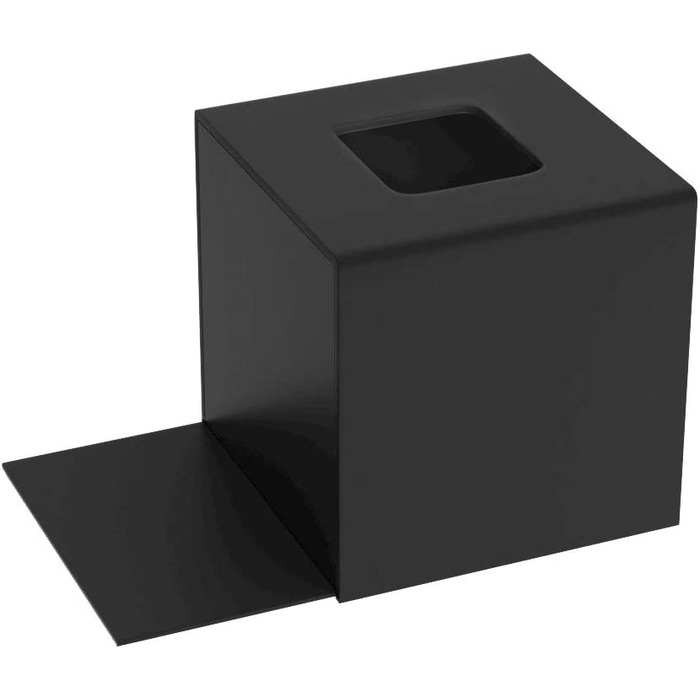 Коробка для косметичних серветок HIIMIEI 14 см матово-чорна