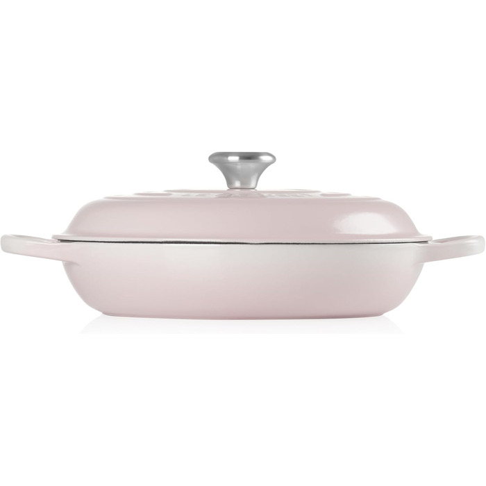 Le Creuset Signature Чавунний горщик Gourmet, Ø 30 см, 3,5 л, для всіх плит (включно з індукцією), Рожевий Shell, 21180307774430