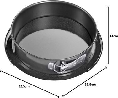 Форма для випічки Zenker Springform Deluxe Ø 28 см з кришкою, чорна металік, 1 шт.