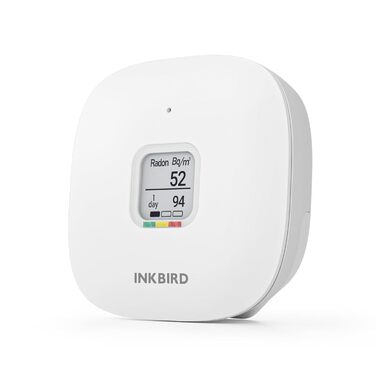 Детектор радону Inkbird Ink-RD1: коротко- та довгострокова перевірка рівня радону, EU-Bq/m³ версія, для дому, офісу, гаража