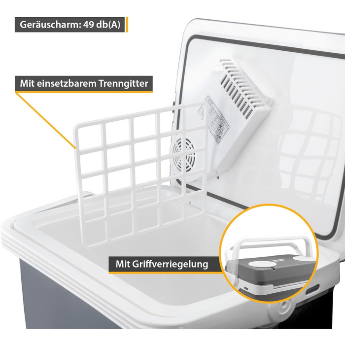 Автомобільний холодильник/термобокс First Austria 32л, 12/230V, сірий - охолодження та підігрів для подорожей та кемпінгу