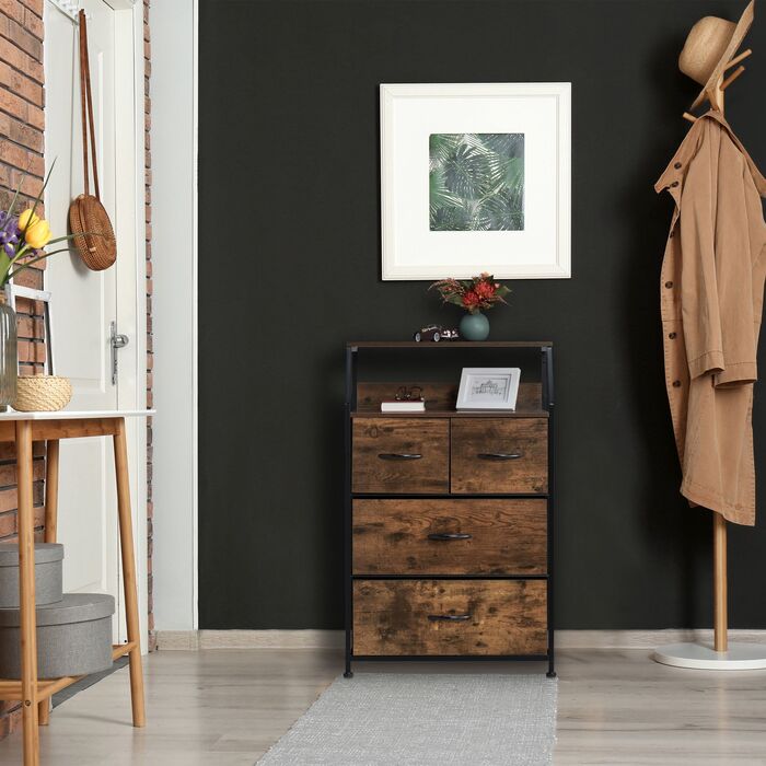 Комод Relaxdays з 4 висувними ящиками