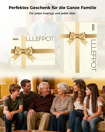 Фен для волосся з дифузором та 5 насадками для стайлінгу, іонізація, безщітковий мотор 1600 Вт, низький рівень шуму, сірий