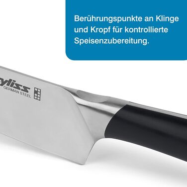 Ніж для хліба Zyliss E920268 Comfort Pro Німецький кухонний ніж з нержавіючої сталі з чорною ручкою Безпечний для посудомийної машини 25 років гарантії