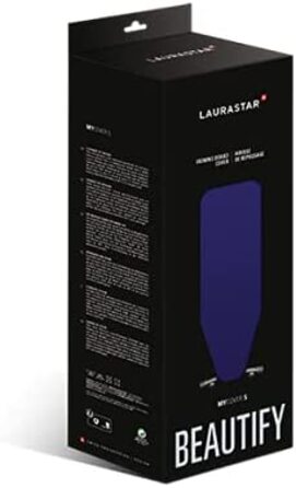 Чохол для праски Laurastar Універсальний чохол унікальний дизайн Laurastar, 131 см x 55 см, 100 бавовна, зручна система затискачів, підходить для всіх прасувальних столів інших брендів, безпечний для прання в пральній машині (фіолетовий)
