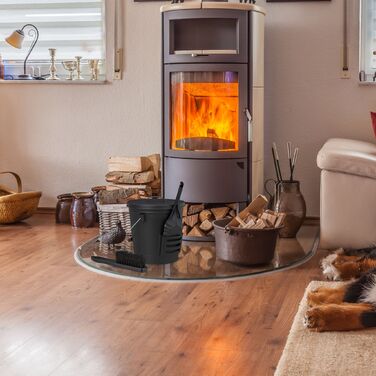 Відро для сміття Relaxdays з кришкою та щіткою для підлоги