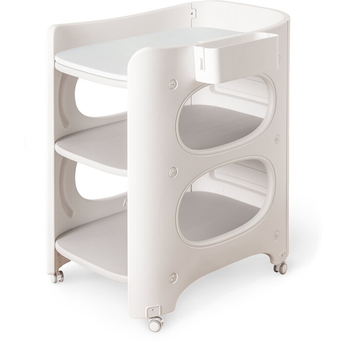 Столик сповивальний Mealux Dora з матрацом (арт. KD-E062 Grey/White+mattress)