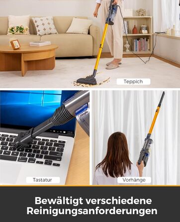 Потужний пилосос Con XL-606-60: 60KPa, 680W, 7м, 800мл, для твердих поверхонь, помаранчевий