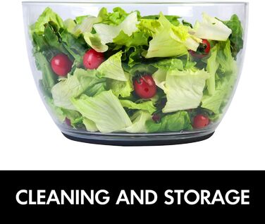 Салатниця-віджимник для салату Smile Mom, 6.3 л, велика, для кухні, білий/зелений