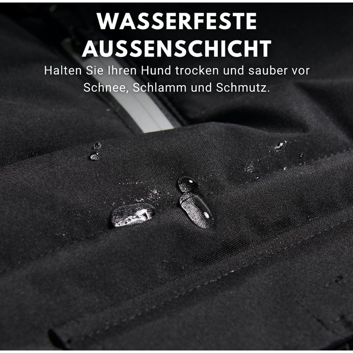 Куртка для собак Warmshield Зимове пальто, фліс, водовідштовхувальне, вітрозахисне, світловідбиваюче, L (M 5-7 кг)