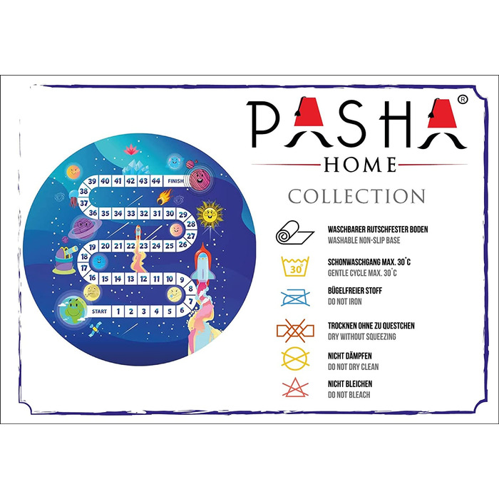 Дитячий килимок Pasha Home / автомобільний килим з поліефірного і фланелевого волокна / Килимки для дитячої кімнати протиковзкі і стійкі до плям / ігровий килимок з мотивом можна прати (100 см круглий, космічний)