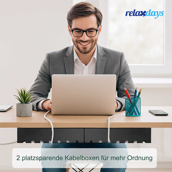 Набір кабельних органайзерів Relaxdays для столу (2 шт.)