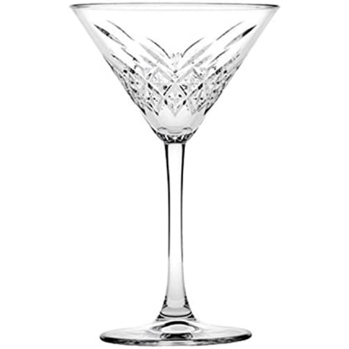 Набір склянок Martini Pasabahce Timeless, 6 шт, кришталевий дизайн, 17.2 см