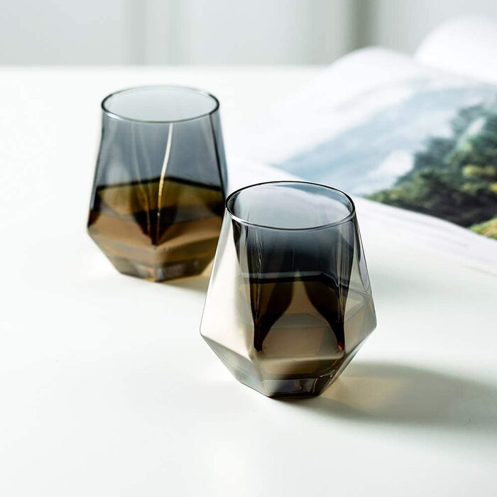 Склянки для віскі Glasseam 2 шт 300 мл димчасто-сірі