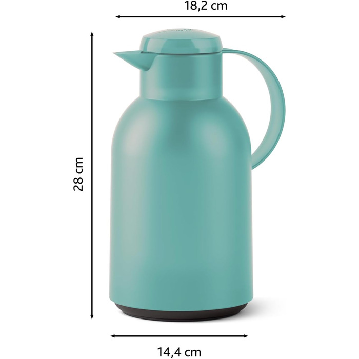 Термос Emsa Samba 1,5 л з ізоляцією Quick Press - 12 год гарячим, 24 год холодним