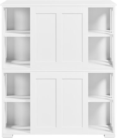 Білий комод-буфет у кухню Yaheetech з полицями та висувними шухлядами