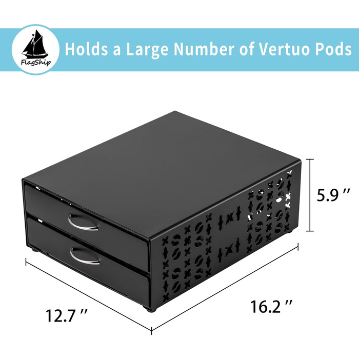 Тримач для капсул Vertuo, аксесуари для кави, органайзер для капсул Nespresso, велика місткість, підходить для всіх розмірів, кавостанція для кави-бару