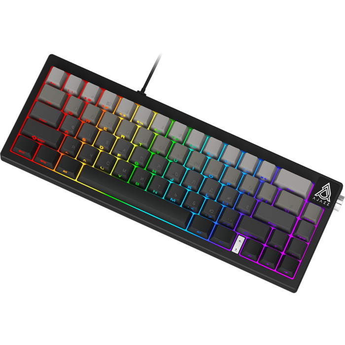 Дротова механічна клавіатура Ajazz AK650 Day Dream switches Gradient Black Grey (AK650-DD-BG)