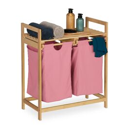 Кошик для білизни Relaxdays з полицями з бамбука