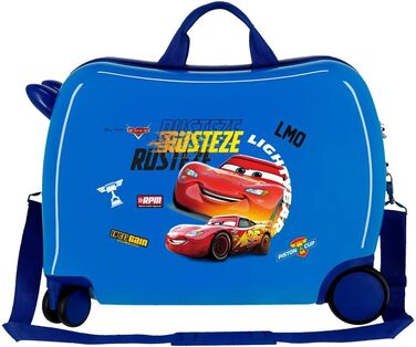 Візок для салону Disney Cars Rusteze Lightyear, 50 x 38 x 20 см, жорсткий пластик, бічна комбінована застібка, 34 л, 1,8 кг, 4 колеса, ручна поклажа (синій)