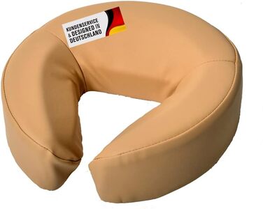 Подушка для масажного столу з екошкіри (бежева)