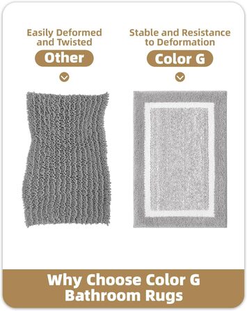 Килимок для ванної кімнати COLOR&GEOMETRY 60 x 110 см, сірий, нековзний, швидковисихаючий