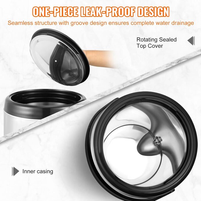 Диспенсер для гарячих та холодних напоїв VEVOR 17.2 л, нержавіюча сталь. Диспенсер для води, кави, молока, соку. Ізотермос 7.6 л