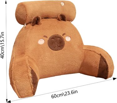 М'яке подушко-лежанка для читання з підтримкою шиї та рук, 60x40 см