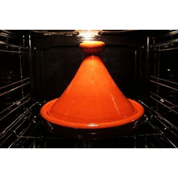 Тажин марокканський Tanger, глазурований, Ø 26 см, для 2-3 осіб - каструля для приготування, преміум-якість, для всіх типів плит та духовки