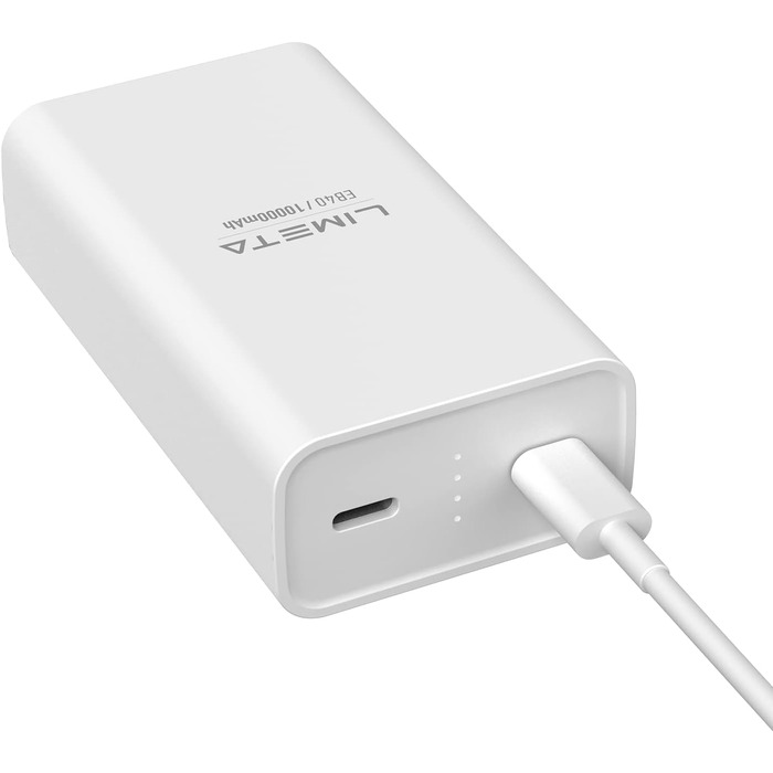 Вт 2-портовий швидкий зарядний пристрій USB-C зі світлодіодним дисплеєм, звуковим сигналом, сумісний з iPhone, 10000mAh Power Bank 36