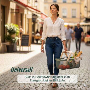 Корзина з ручками та квадратним дном від Relaxdays