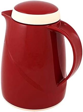 Термос Helios Wave, 1,5 л, пластик, білий, з кришкою-гвинтом, придатний для миття в посудомийній машині