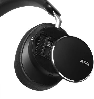 Гібридні накладні навушники AKG N9 - бездротові, шумозаглушення, акумулятор 100 год, Bluetooth, USB-C, чорний