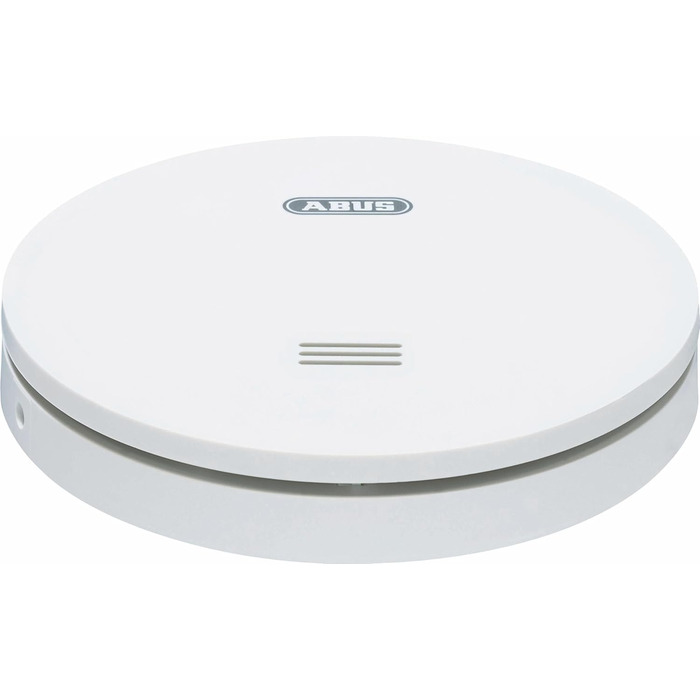 Датчик диму ABUS RWM160 з батареєю на 10 років - сертифікований Q-Label та DIN EN 14604 - приглушене світло вночі - білий (упаковка 5 шт.)