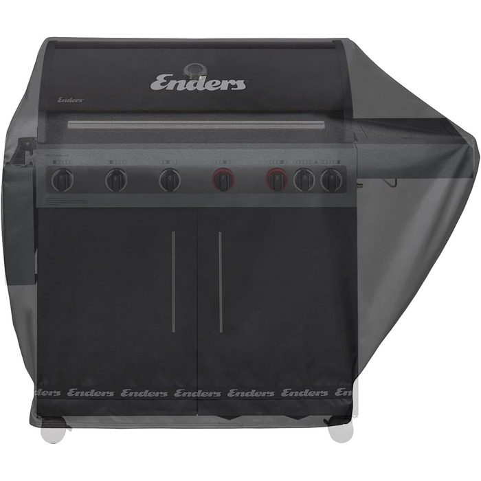 Чохол для газового грилю Enders Boston 6 KR Turbo, водонепроникний, UV-захист, поліестер 600D, чорний