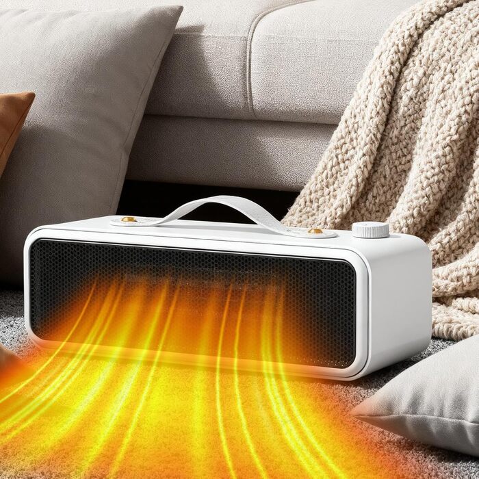 Електричний обігрівач для офісу та дому | Міні-обігрівач на стіл | Швидкий нагрів для холодної погоди | Обігрівач для офісу, дому, подорожей, спальні, робочого місця | Клас енергоефективності A