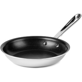 Сковорода з антипригарним покриттям All-Clad D3 20,3 см, нержавіюча сталь, індукційна, для плити та духовки