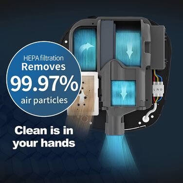 AIKE AK2801B Преміум сушарка для рук - електрична, з датчиком, HEPA-фільтр, нержавіюча сталь, 10-15 сек сушіння