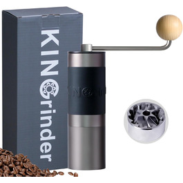 KINGrinder K1 - ручна кавомолка з 140 рівнями помелу для Aeropress, French Press, Drip, Espresso (20-25г)