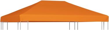 Покриття для альтанки 310 г/м 4x3m Заміна даху шатра Брезентовий дах (помаранчевий)