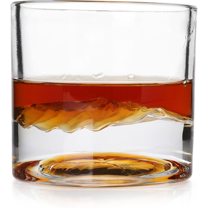 Набір склянок для віскі LIITON American Peaks Kristall 4 шт., 300 мл, для охолодження коктейлів, преміум якість