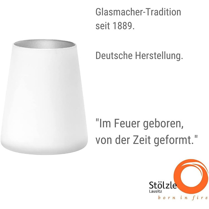 Стакани Stlzle Lausitz 380 мл I Склянки для пиття Набір з 6 чашок I Набір для миття посудомийної машини Безпечний і ударостійкий I Універсальні стакани як склянки для води Келихи для соку Келихи для вина I біле срібло