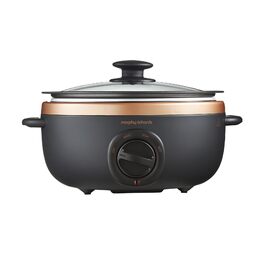 Мультиварка Morphy Richards Sear & Stew, 3.5л, чорний та рожеве золото (460016)