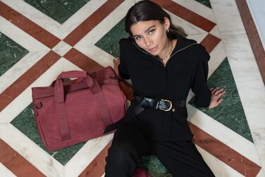 Сумка-органайзер Reisenthel Allrounder L Twist Maroon – універсальна для подорожей, роботи та відпочинку